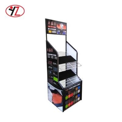 China Corrosion Protection Vendors Wholesale Car Mat Display Shelf Floor Display Rack for sale