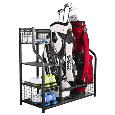 China Custom Golf Bag Rack Golf Bag Display Rack Customized Size Outdoor Organizer for sale