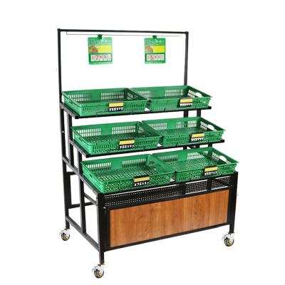 China Retailshop Rack Display Store Display Racks Supermarket Fruit And Vegetable Display Rack With Wheels Tp81 for sale