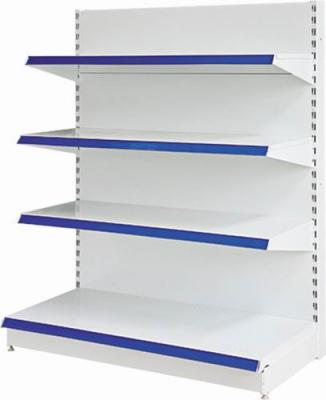 China Store Shelves Supermarket Display Racks Single Sided Grocery Rack For Shops Customizable for sale