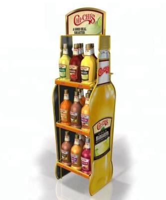 China Supermarket Custom Metal Promotional Beer Display Rack C03 for sale