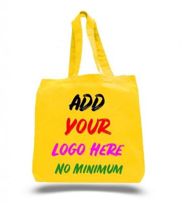 China Recyclable Promotional Personalized Bags Blank Cotton Canvas Single Premium Tote Bags Reusable Shopping Cotton Bags for sale