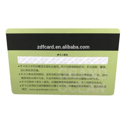 China Custom Restaurant Membership Card CMYK Printed Supermarket VIP Magnetic Stripe Digit Printing, Offset Printing 85.5*54mm or Custom Made or OEM for sale