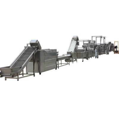 China High Effeciency Stainless Steel 304 Fully Automatic Frozen French Fries Making Machine Potato Chips Production Line for sale