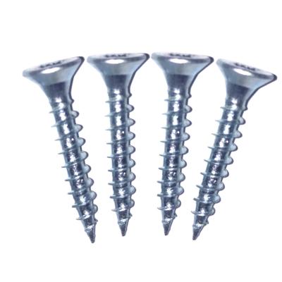 China Csk Flat Head Phillips Chipboard Screw / Screws 3.5x15mm Galvanized for sale