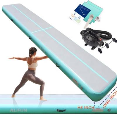 China Customized High Grade Competition Inflatable PVC Air Track Ramp Tumble Track Mini Inflatable Mat For Gymnastics for sale