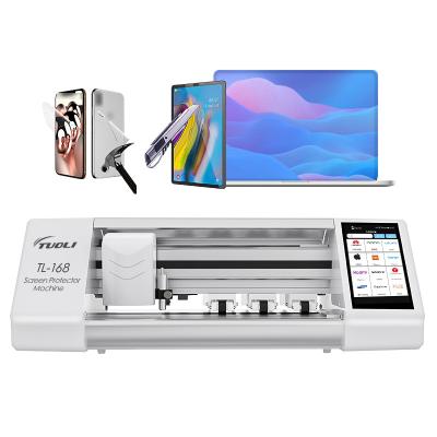 China Wifi connection Tuoli TL168 plus hidrogel machine phone screen protector sheet plotter hydrogel film cutting machine for sale