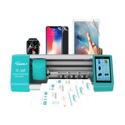 China Full Automatic Hot Sale TPU Hydrogel Film Smart Hydrogel Film Mobile One-button Operation Tuoli168 Screen Protector Cutting Machine for sale