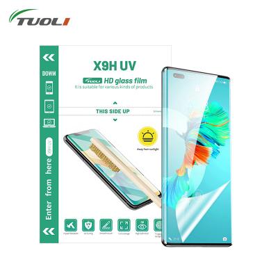 China Tuoli 180*120mm X9H Mobile Phone Scratch-Resistant UV Film Glue Tempered Glass Screen Protectors For Film Cutter for sale