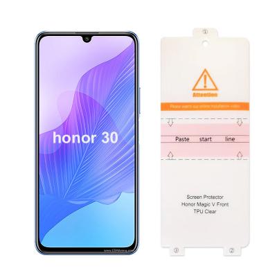 China Mobile Phone Tuoli Factory Direct OEM Full Coverage Self Healing TPU Screen Protector For Huawei honor 30 pro for sale