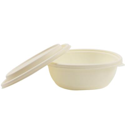 China Recycle New Eco Friendly Food Packaging Lunch Box Takeout Biodegradable Cornstarch Bento Meal Box Maker for sale