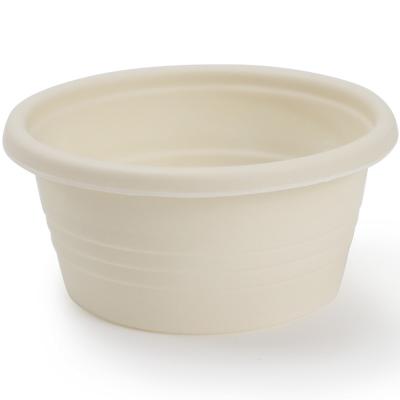 China Factory Price 2oz Cornstarch Round Cup Sauce Container With Lid Disposable Mini Cup For Preparing Food Ketchup Salad for sale