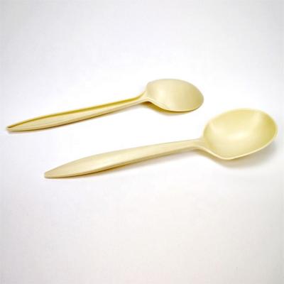 China Dispoable Eco Biodegradable Tableware Spoons And Forks Disposable Spoon for sale