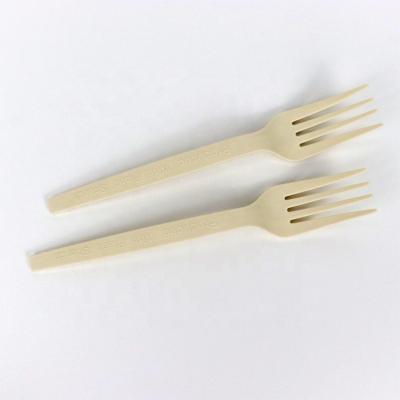 China Cornstarch Biodegradable Disposable Cutlery Set Plastic Knife Biodegradable Fork And Spoon for sale