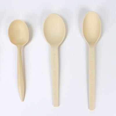 China High Quality Disposable Ice Cream Fork Knife Biodegradable Cutlery Set Portable Cornstarch Spoon for sale