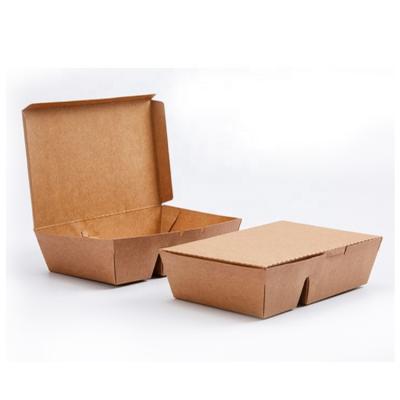 China Best Selling Biodegradable Paper Bowl Disposable Wrapping Paper Bakery Box with 4 Compartments Paper Bowls Food Packing Containers for sale