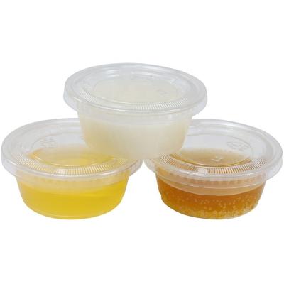 China New Product Mini Portable Deli Sauce Container Sauce Containers With PET Lids for sale