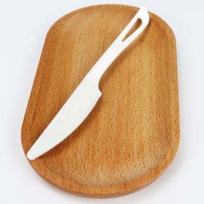 China 100% Free Sample Biodegradable Disposable Knife Fork Plate Biodegradable Cutlery Set for sale