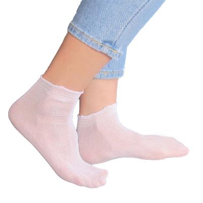 China 2021 Disposable New Factory Price Try On Disposable Socks Foot Socks One Time Socks For Culture Packing Bowling Skating Track And School for sale