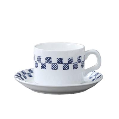 China Viable wholesale cheap coffee cup set,white porcelain coffee cup&saucer,coffee soup plate set 90cc for sale