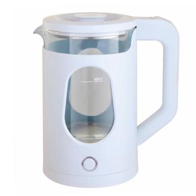 China Factory Customized Cheap Double-Layer Base 360 ​​Degree Rotation Anti Scald Heavy Gauge Glass Electric Kettle Easy To Clean for sale