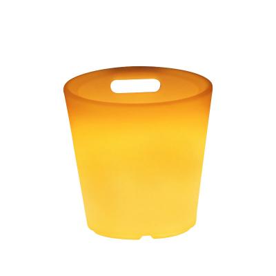 China Modern Excellent Price Cooler Bucket Led Bright Glowing Ice Wine Barrel for sale