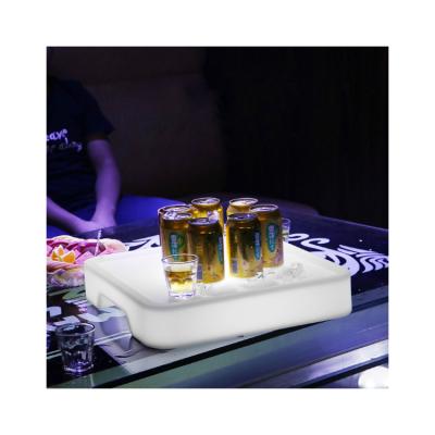 China Modern Waterproof High Grade Swimming Pool Serving Led To Glow Luminous Wine Tray Light for sale