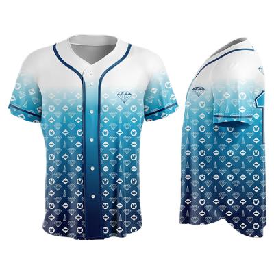 China 2022 Wholesale New Team White Antibacterial Mens Sublimation Logo Baseball Shirts Uniform Custom Made Neck Tank Top for sale