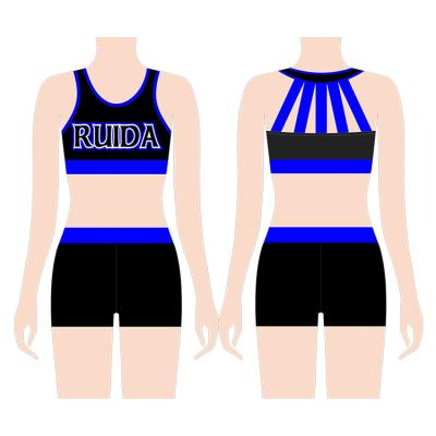 China High Quality Customized Cheer Dance Wear Design Cheer Free Uniforms Encourage Warm Ups Cheerleading Sublimation Practice Wear for sale