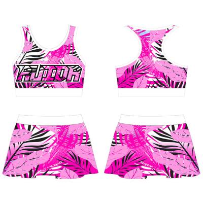 China Customized Cheer Dance Wear Hot Practice Wear Cheer Uniform Sublimated Team Cheer Practice Dance Wear Apparel Sportswear for sale