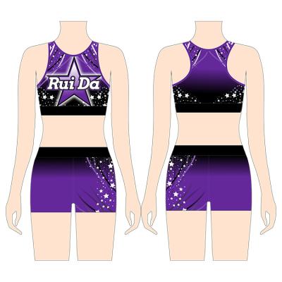 China Customized Cheer Dance Wear Custom Design New Your Own Sublimation Mens or Womens Cheer Practice Wear Sleeveless Uniforms for sale