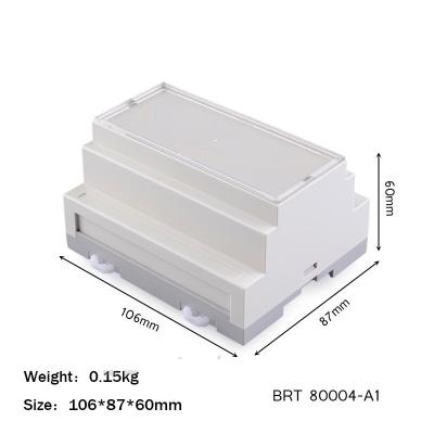 China 106*87*60mm Abs Ul 94 V0 Diy Plc Din Rail Enclosure For Electronics Project à venda