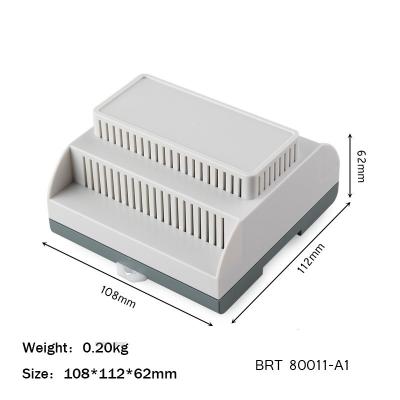 China 108*112*62mm PLC Box Din Rail Mounting Enclosure With UL94 V0 Fire Resistant en venta