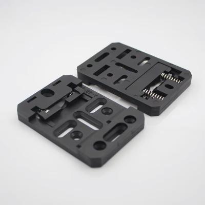 China Clip de montaje universal DIN de 48 mm de ancho Enchufe en el soporte de montaje de Din-Rail DIN Rail Clamp fijo de aleación de aluminio de estado sólido Clip de relé para 35 mm Din Rail Slotted en venta