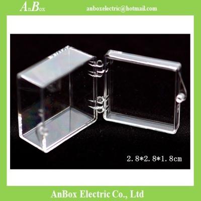 China Display Gifts Jewelry 4x4 PC Clear Plastic Enclosure Box for sale