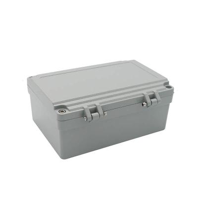 China 220x155x95mm Rectangular Hinged Metal Conduit Junction Box for sale