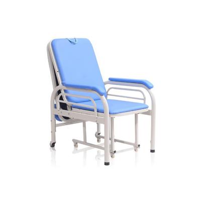 China Electrophoresis And Power Coating Full Cast Cold St Cheaper Price Accompany Wheels Escort Chair for sale