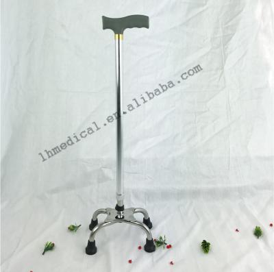 China Versatility Portable Steel Four Leg Walking Stick for Seniors for sale