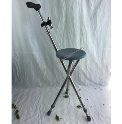 China Hospital cheap telescopic folded walking cane chair for the elder, walking stick seat, walking cane with seat for sale