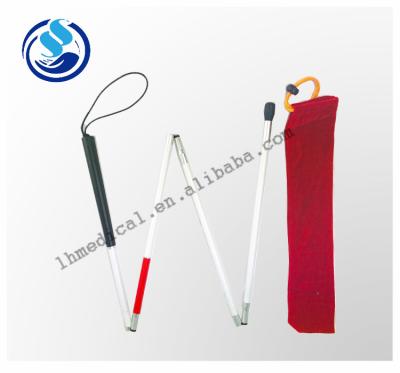 China Wholesale And Retail Ultra Light Aluminum Alloy Four Section Versatility Blind Rod for sale