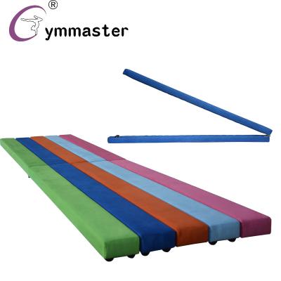 China Folding Gymnastics Suede Cover Non-Slip Wood Core Balance Beam For Kids Exercising With CE Certification for sale