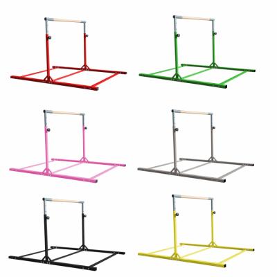 China Indoor Adjustable Horizontal Bar Gymnastics Junior Home Kids Gym Horizontal Training Bars H009 for sale