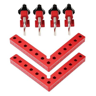 China Woodworking Tools 6pcs 4 Inch L-Square Aluminum Alloy 90 Degree Setting Squares Right Angle 90 Degree Stand Ruler Woodworking Tools for sale