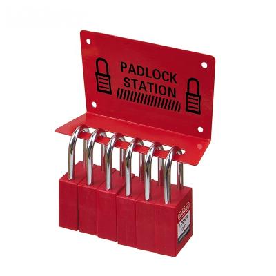 China 2021 Hot Carbon Steel Mini Padlock Station 5 Lock QFLK-040 Steel for sale