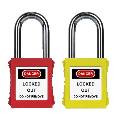 China Security Lockout 38mm Shackle Protection Padlocks Tagout Loto ABS Security Lockout Padlock With Master Key Security Dustproof Padlock for sale