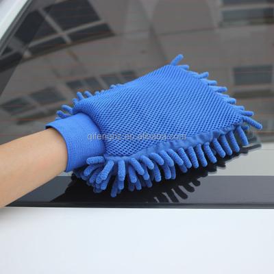 China Microfiber Chenille Chenille Cleaning Gloves, Car Glove Chenille Cleaning Glove for sale