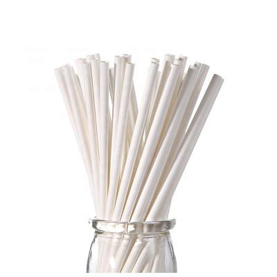 China Eco - Friendly White Paper Paper Free Sample Custom Biodegradable Straws for sale