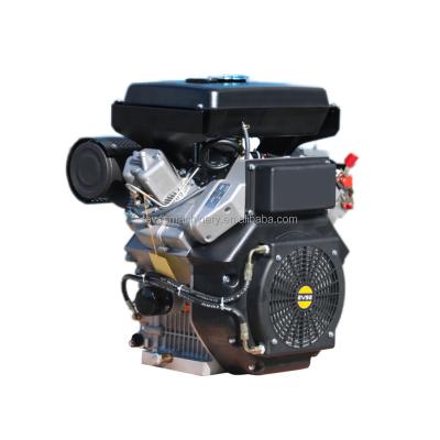 China 2 Cylinder 3600 RPM Air Cooled V-Twin Diesel Engine Chinese Manufacturers 2V92F With Electric Start for sale