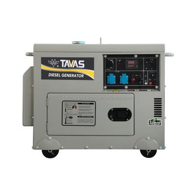 China LCD Display Super Silent Gen Power Diesel Generator For Sale DG6500SE+ for sale