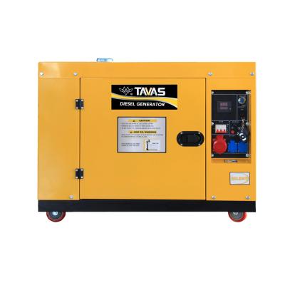 China China Ce 7.5kW iso9001 3 phase yellow silence diesel generator with wheel DG11000SE for sale